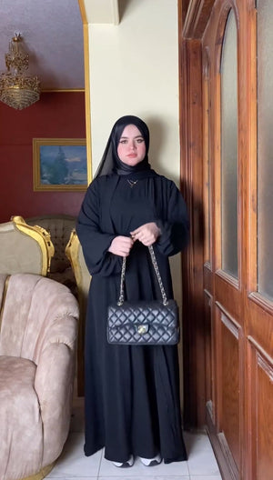 عباية رمضان 😍 بيزك كات + كارديجان + حزام متوفره image