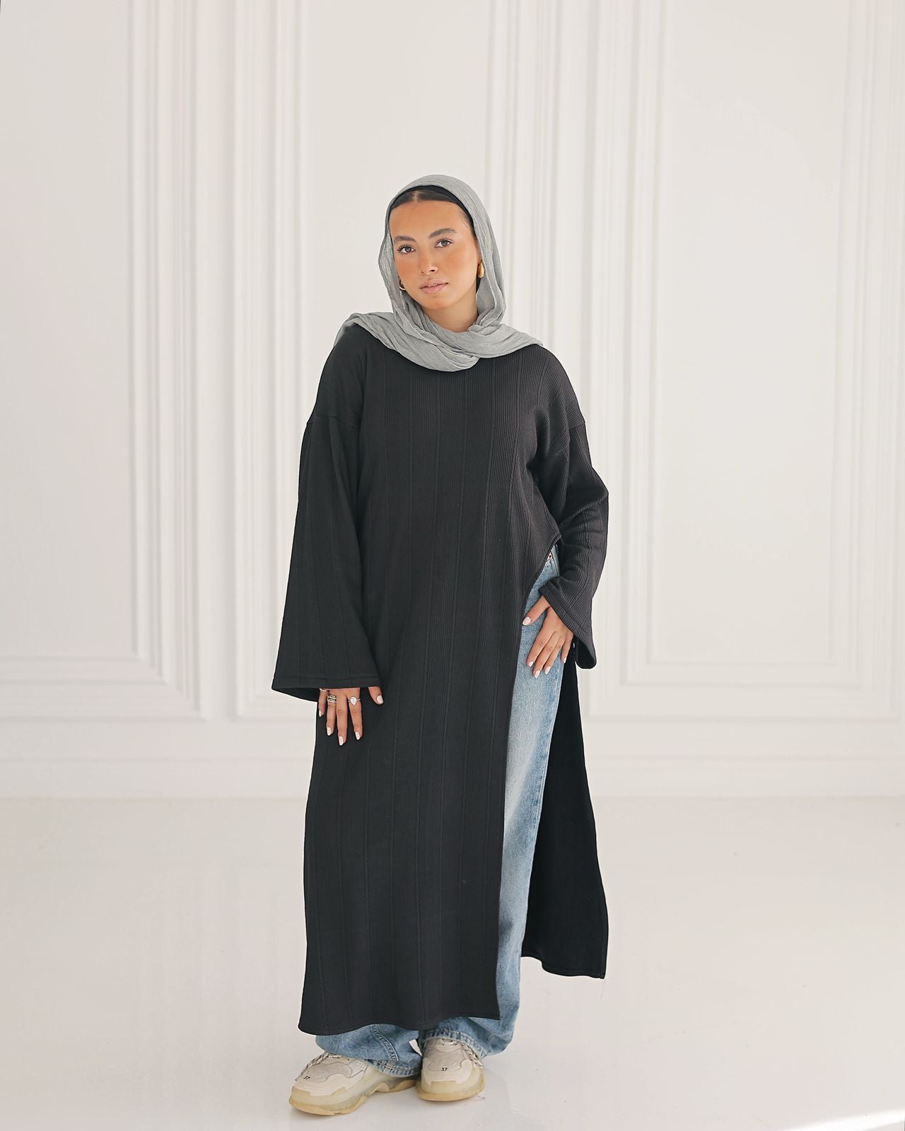 winter V blouse image