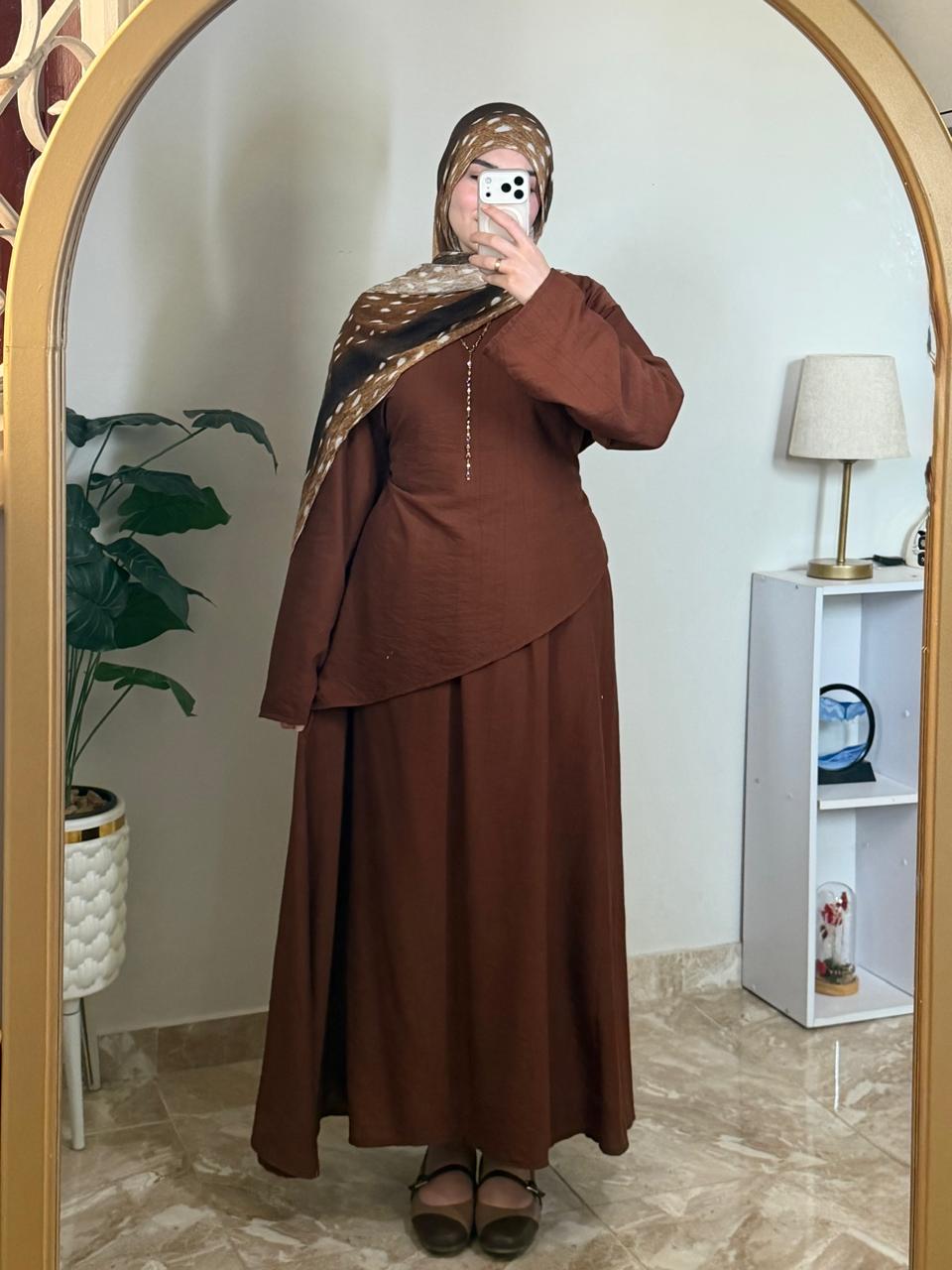 Linen Skirt Set