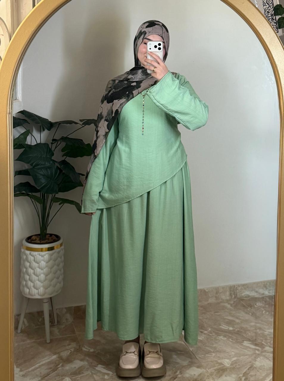 Linen Skirt Set